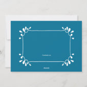 Carte de vœux animée de vacances Bonhomme de neige (Dos)