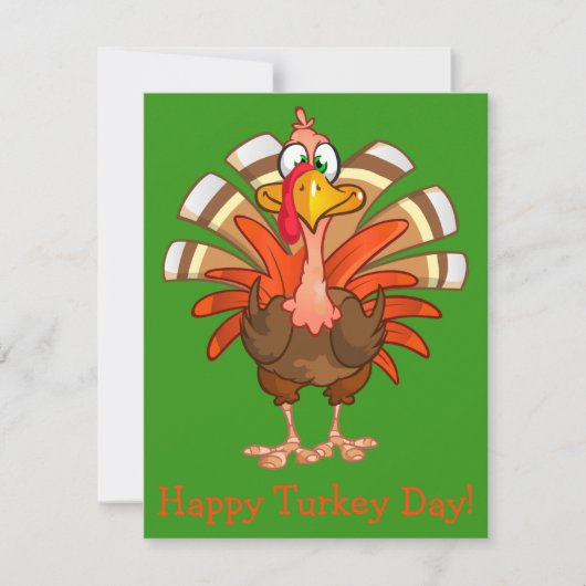 Carte de voeux Animée Turquie Thanksgiving (Devant)