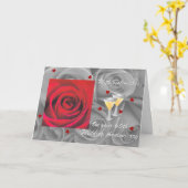 carte de voeux aniversary de noces de diamant (Fleur jaune)