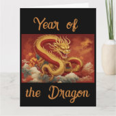 Carte de vœux année du Dragon (Devant)