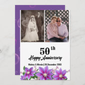 Carte de voeux Anniversaire (Devant / Derrière)