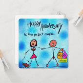 Carte de voeux Anniversaire (Devant/Arrière en situation)