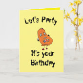 Carte de voeux : Anniversaire (Fleur jaune)