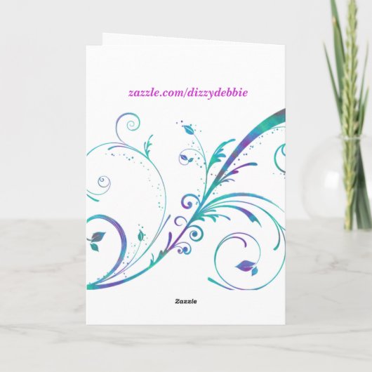 Carte de voeux Anniversaire (Dos)