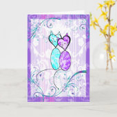 Carte de voeux Anniversaire (Fleur jaune)