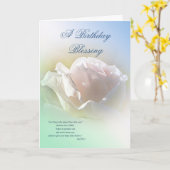 Carte de voeux anniversaire (Fleur jaune)