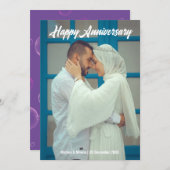 Carte de voeux Anniversaire (Devant / Derrière)