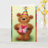 Carte de voeux Anniversaire (Fleur jaune)
