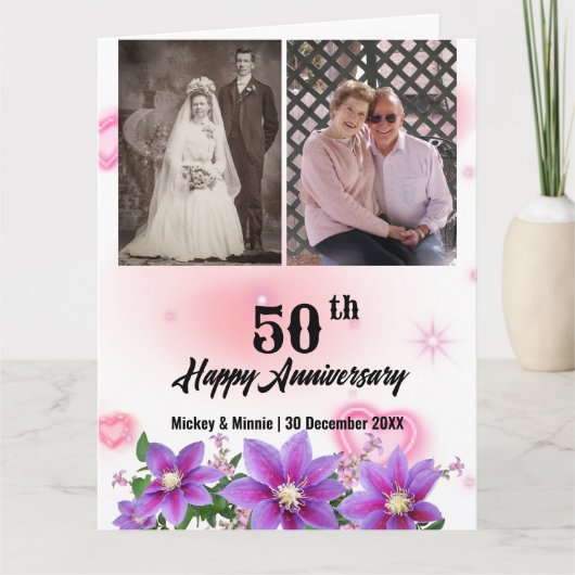 Carte de voeux Anniversaire (Devant)