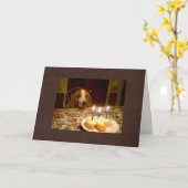 Carte de voeux Anniversaire (Fleur jaune)