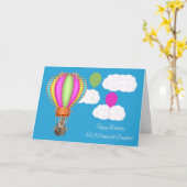 Carte de voeux Anniversaire À Fille (Fleur jaune)