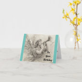 Carte de voeux Anniversaire Anniversaire (Fleur jaune)