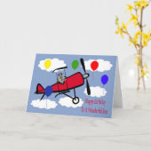 Carte de voeux Anniversaire Au Fils (Fleur jaune)