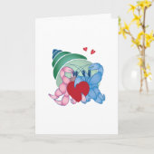 Carte de voeux / anniversaire de couple de bernard (Fleur jaune)