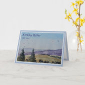 Carte de voeux Anniversaire de la nature (Fleur jaune)