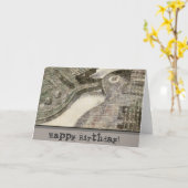 Carte de voeux Anniversaire de l'art guitare (Fleur jaune)
