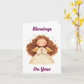 Carte de voeux Anniversaire de prière (Fleur jaune)