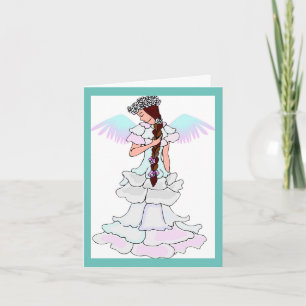Carte de voeux Anniversaire des ailes multicolores
