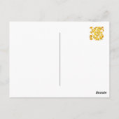 Carte de voeux Anniversaire des jonquilles jaunes (Dos)