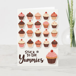 Carte de Vœux Anniversaire Desserts Joyeux