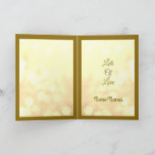 Carte De Voeux Anniversaire D'Or Nan & Grand. (Intérieur)