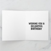 CARTE DE VOEUX ANNIVERSAIRE DRÔLE CHAT SPHINX (Intérieur)