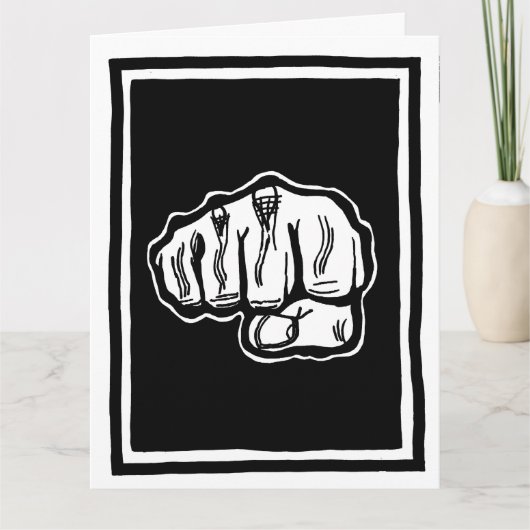 Carte de voeux Anniversaire Fist Bump par FacePrin (Devant)