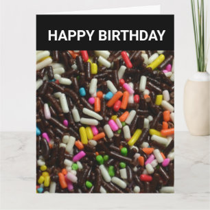 CARTE DE VOEUX ANNIVERSAIRE GÉANTE SPRINKLES