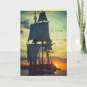 CARTE DE VOEUX ANNIVERSAIRE GRANDE PHOTO BATEAU PI