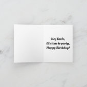 Carte de voeux Anniversaire Hamster (Intérieur)