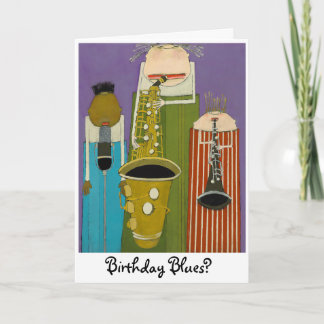 Carte de voeux Anniversaire Jazz