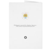 Carte de voeux Anniversaire Joyeux Anniversaire À  (Dos)