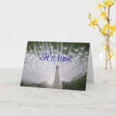 Carte de voeux Anniversaire Peacock (Fleur jaune)