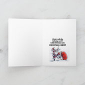 Carte de voeux Anniversaire Père Noël Angry Christ (Intérieur)