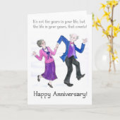 Carte de voeux Anniversaire pour un couple âgé (Fleur jaune)