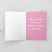 Carte de voeux Anniversaire Rose (Intérieur)