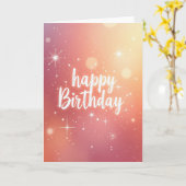 Carte de Vœux Anniversaire Starlight (Fleur jaune)