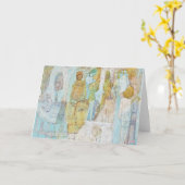 Carte de voeux Anno Domini (Fleur jaune)