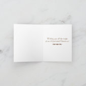 Carte de vœux 'Antique Glow' - Traditionnel (Intérieur)