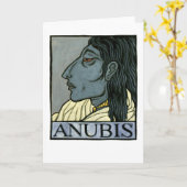 Carte de voeux Anubis (Fleur jaune)