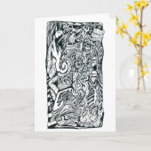 Carte de vœux Anxiety Attack par Brian Benson (Fleur jaune)