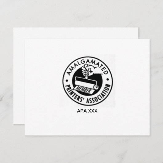 Carte de voeux APA (Devant / Derrière)