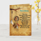 Carte de voeux Apache Blessing (Fleur jaune)