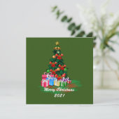 Carte de voeux Appartement Arbre de Noël (Debout devant)