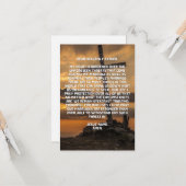 Carte de voeux appartement de prière de mariage (Devant/Arrière en situation)