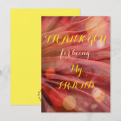 Carte de voeux Appartement Merci À Ami (Devant / Derrière)