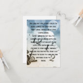 Carte de voeux Appartement pour la prière quotidie (Devant/Arrière en situation)