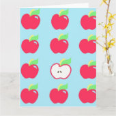 Carte de voeux Apple Big (Fleur jaune)