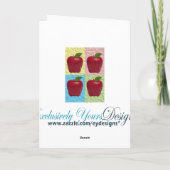 Carte de vœux Apple Rosh Hashanah (Dos)