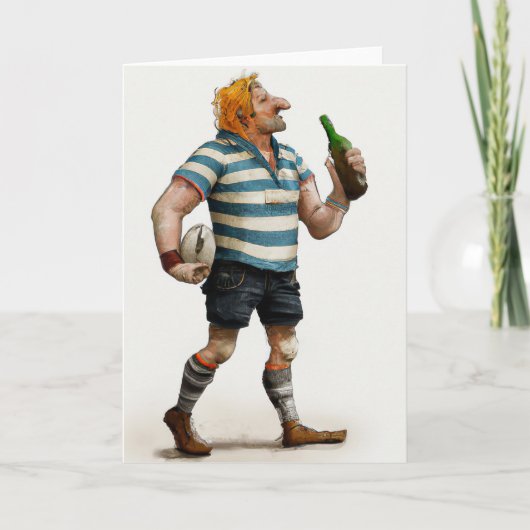 Carte de voeux Après Rugby (Devant)